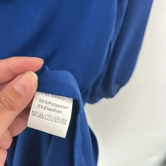 GRACE KARIN Women's Ruched Bodycon Dress Sleeveless Front Drape - Picture 7 of 9